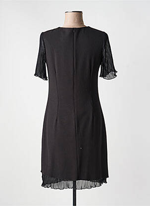 Rochie midi țesătură crep mâneci scurte negru GUY DUBOUIS femeie