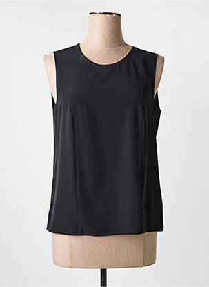 Top țesătură crep fără mâneci negru SOMMERMANN femeie