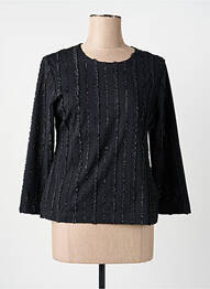 Top țesătură jersey mâneci 3/4 negru PAUL MAUSNER femme