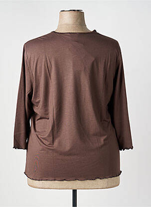 Tricou mâneci 3/4 mâneci 3/4 maro LUCIA femeie