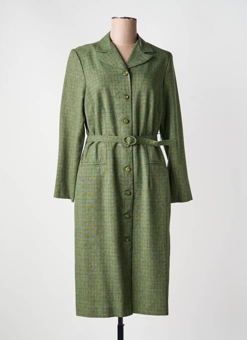 Rochie midi mâneci lungi mâneci lungi verde GUY DUBOUIS femme