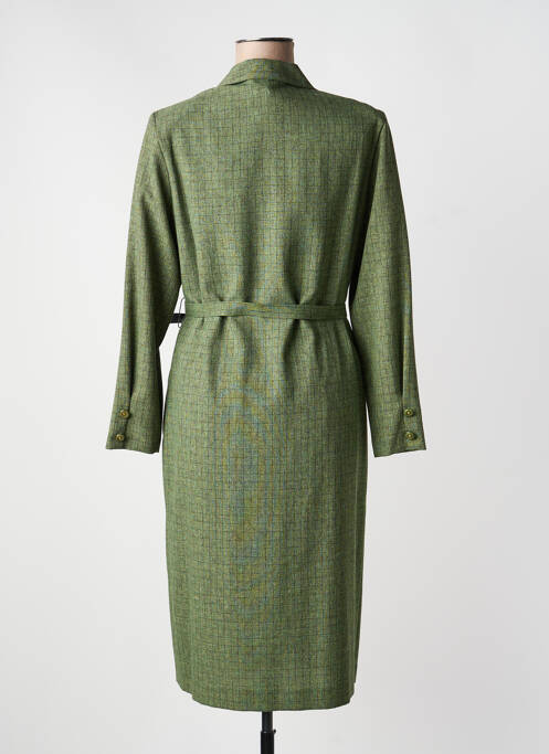 Rochie midi mâneci lungi mâneci lungi verde GUY DUBOUIS femme