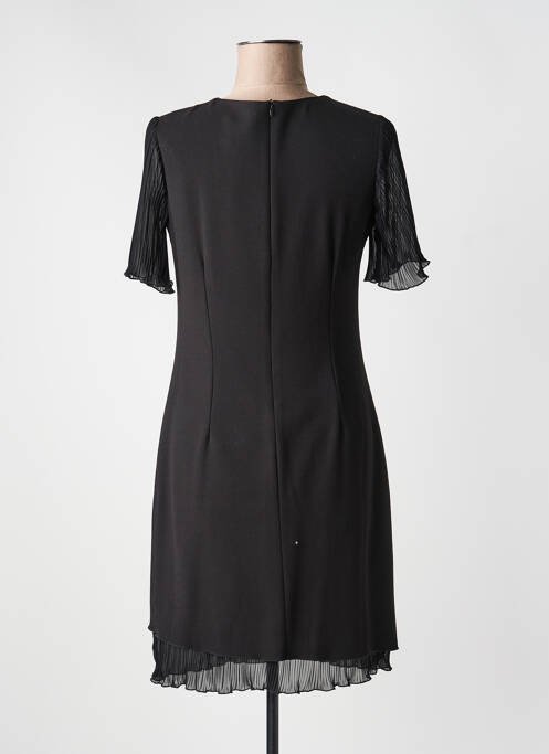 Rochie midi țesătură crep mâneci scurte negru GUY DUBOUIS femme