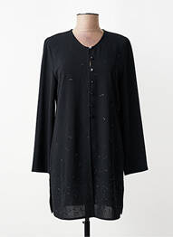 Vestă cu mâneci lungi croială cambrată negru FOSBY femme
