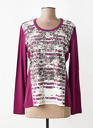 Tricou mâneci lungi mâneci lungi violet BARBARA LEBEK femeie
