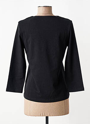 Tricou mâneci 3/4 mâneci 3/4 negru LUCIA femeie