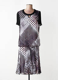 Set fustă croială fluidă negru GUY DUBOUIS femme