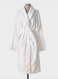 Halat de baie buzunare alb HOTEL MEGASTORE femme