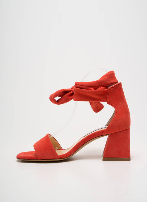 Sandale/pantofi decupați toc pătrat toc de 4 la 6 cm portocaliu FABIENNE CHAPOT femme