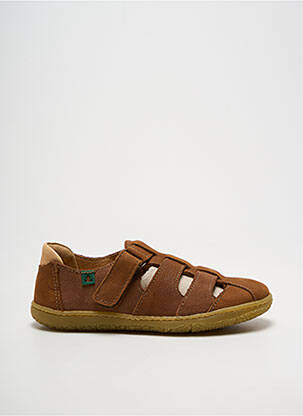 Adidași închidere cu arici vârf rotund maro EL NATURALISTA băiat
