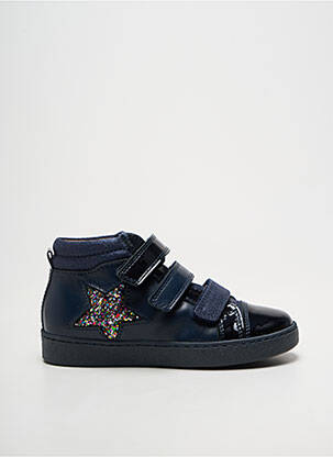 Adidași țesătură țesătură cu sclipici vârf rotund albastru STONES AND BONES fată