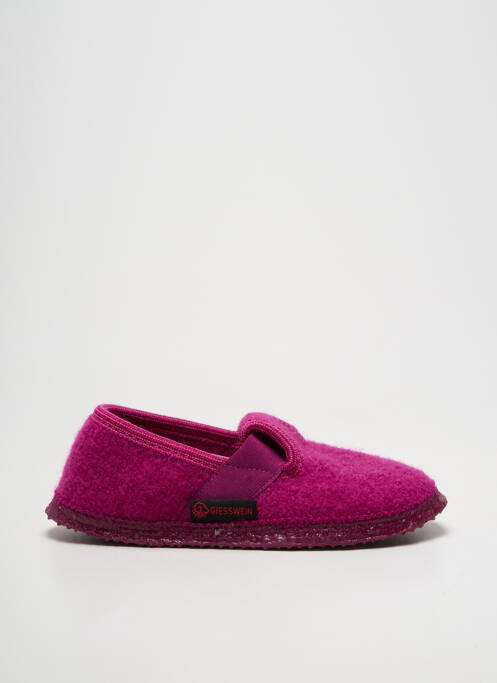 Papuci/pantofi de casă vârf rotund vârf rotund roz GIESSWEIN fille
