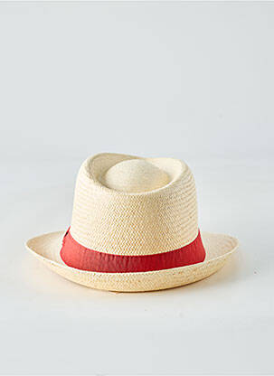 Pălărie formă pălărie de paie roșu PANAMA HAT femeie