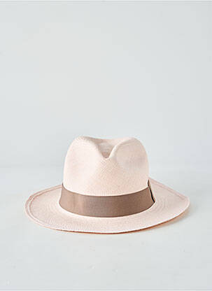 Pălărie formă pălărie de paie roz PANAMA HAT femeie
