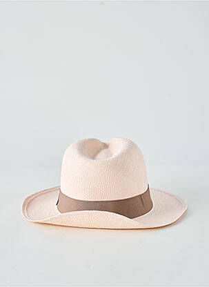 Pălărie formă pălărie de paie roz PANAMA HAT femeie