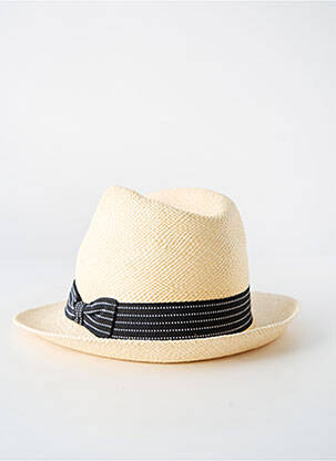 Pălărie imprimeu dungi negru PANAMA HAT bărbat