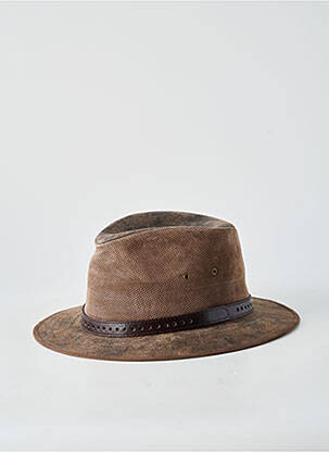 Pălărie țesătură piersică maro AUSSIE APPAREL bărbat