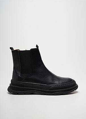 Botine/ghete vârf rotund toc de 4 la 6 cm negru BISGAARD femeie
