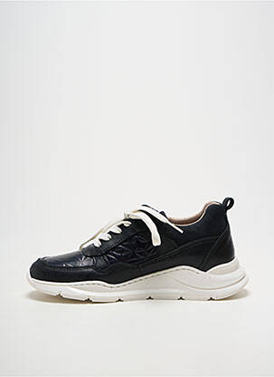 Adidași țesătură satinată vârf rotund negru BISGAARD fată