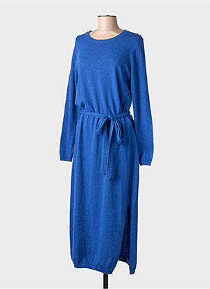 Rochie pulover elasticitate mâneci lungi albastru RIVER WOODS femeie