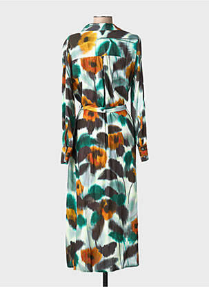 Rochie lungă mâneci lungi mâneci lungi verde STELLA FOREST femeie