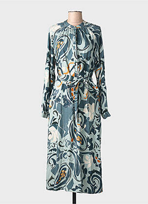 Rochie lungă mâneci lungi mâneci lungi verde RIVER WOODS femeie