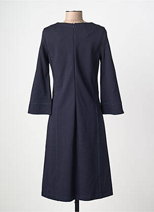 Rochie midi mâneci 3/4 mâneci 3/4 albastru SUMMUM femeie