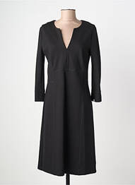 Rochie midi mâneci 3/4 mâneci 3/4 negru SUMMUM femme
