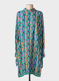 Rochie midi croială fluidă mâneci lungi verde RIVER WOODS femme
