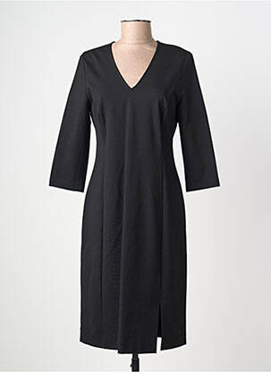 Rochie midi mâneci 3/4 mâneci 3/4 negru MARC AUREL femeie