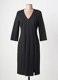 Rochie midi mâneci 3/4 mâneci 3/4 negru MARC AUREL femme