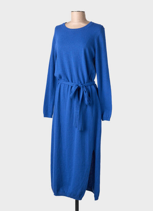 Rochie pulover elasticitate mâneci lungi albastru RIVER WOODS femme