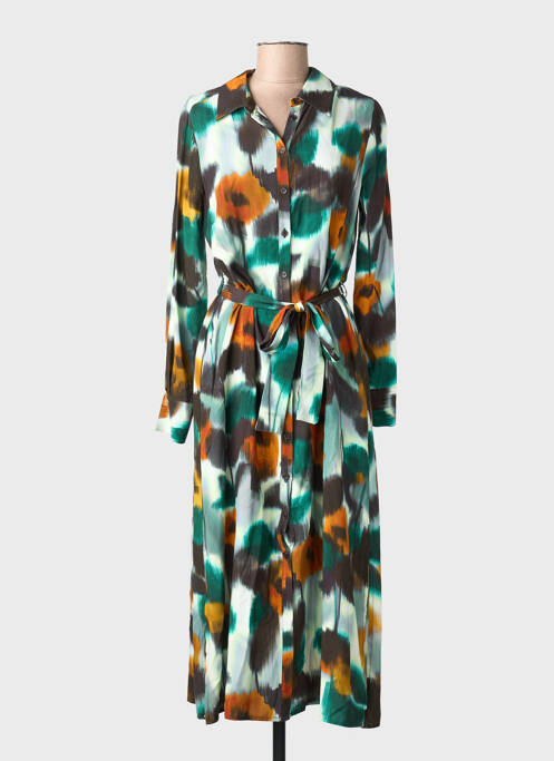 Rochie lungă mâneci lungi mâneci lungi verde STELLA FOREST femme