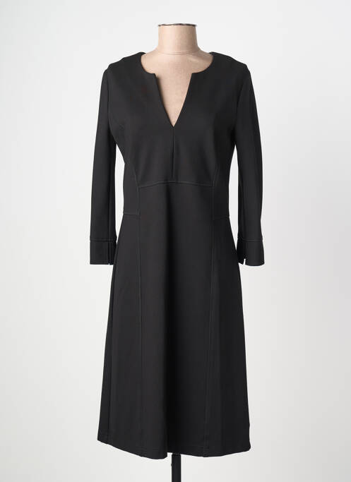 Rochie midi mâneci 3/4 mâneci 3/4 negru SUMMUM femme