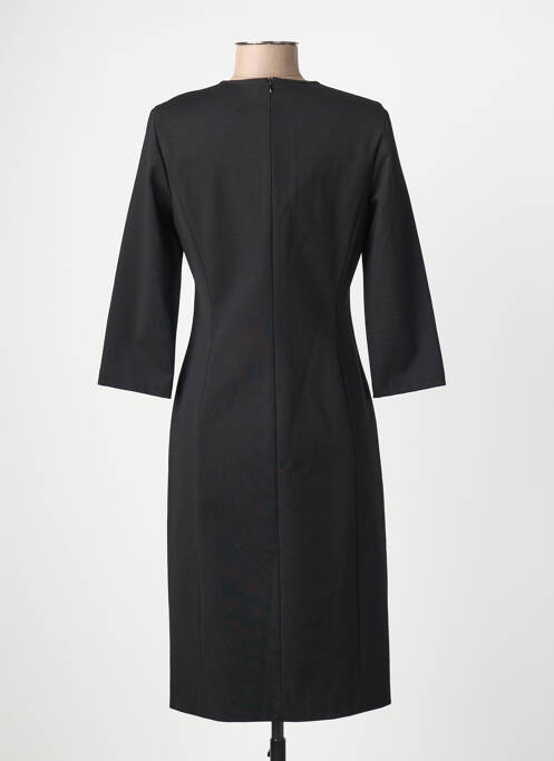 Rochie midi mâneci 3/4 mâneci 3/4 negru MARC AUREL femme