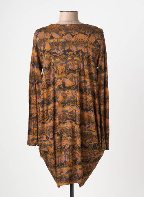 Rochie scurtă mâneci lungi mâneci lungi portocaliu HIGH femme