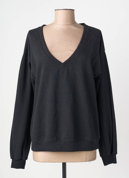 Hanorac elasticitate mâneci lungi negru JUVIA femme