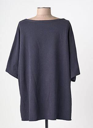 Hanorac croială supradimensionată mâneci 3/4 albastru JUVIA femeie