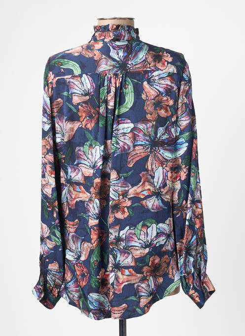 Cămașă imprimeu floral mâneci lungi albastru HIGH femme