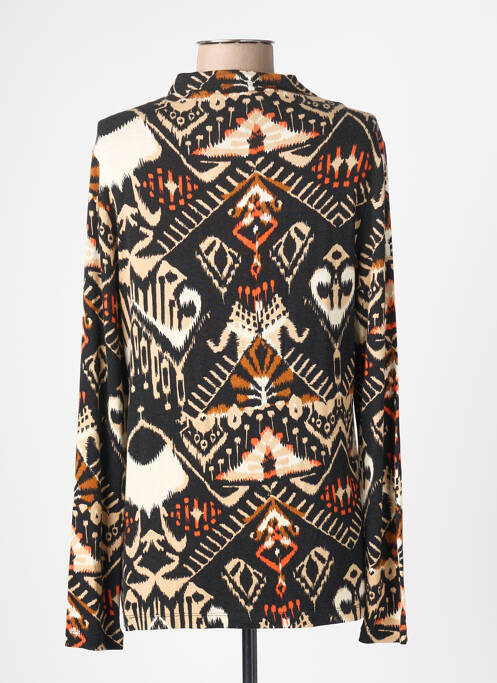 Top țesătură jersey mâneci lungi negru SUMMUM femme