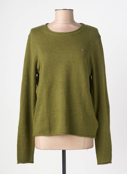 Pulover croială cambrată mâneci lungi verde TOMMY HILFIGER femme
