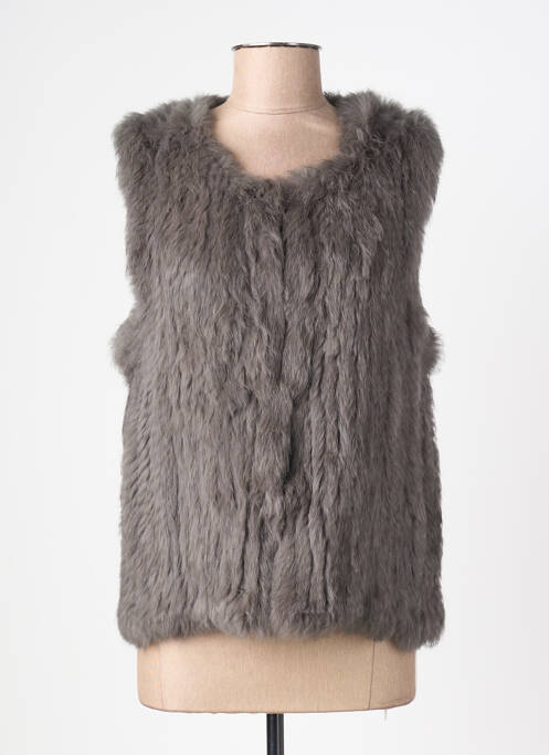 Vestă fără mâneci buzunare gri OAKWOOD femme