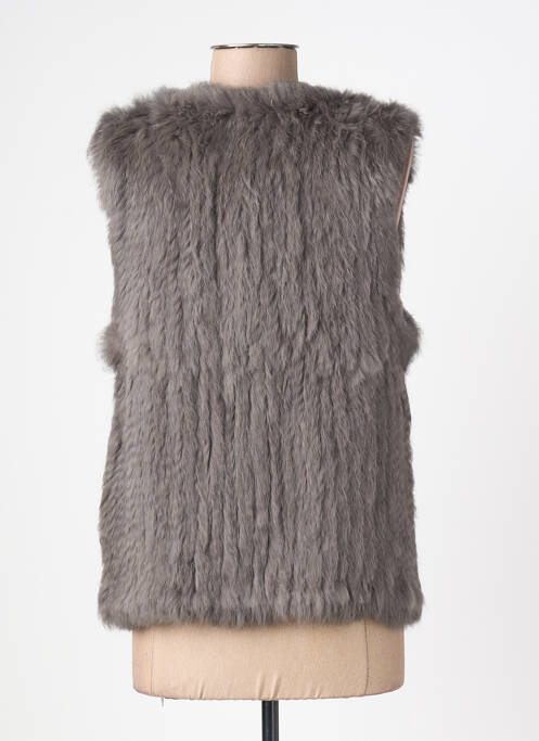 Vestă fără mâneci buzunare gri OAKWOOD femme