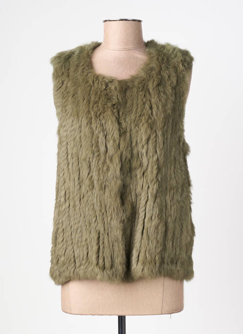 Vestă fără mâneci buzunare verde OAKWOOD femme