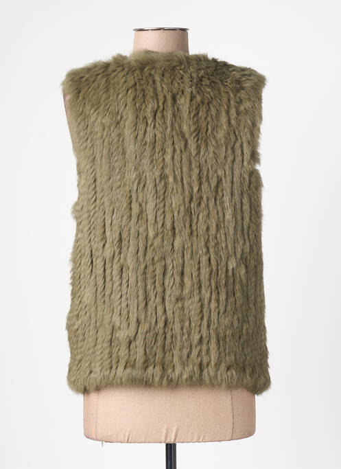 Vestă fără mâneci buzunare verde OAKWOOD femme