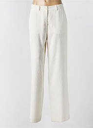 Pantalon drept elasticitate talie înaltă bej SCAPA femme