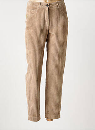 Pantalon 7/8 elasticitate mărime normală maro HARTFORD femeie