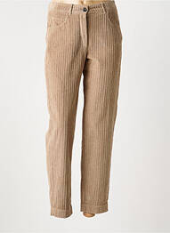 Pantalon 7/8 elasticitate mărime normală maro HARTFORD femme