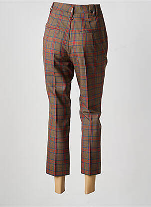 Pantalon 7/8 talie înaltă talie înaltă maro HIGH femeie