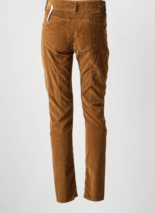 Pantalon slim elasticitate talie înaltă maro HIGH femme